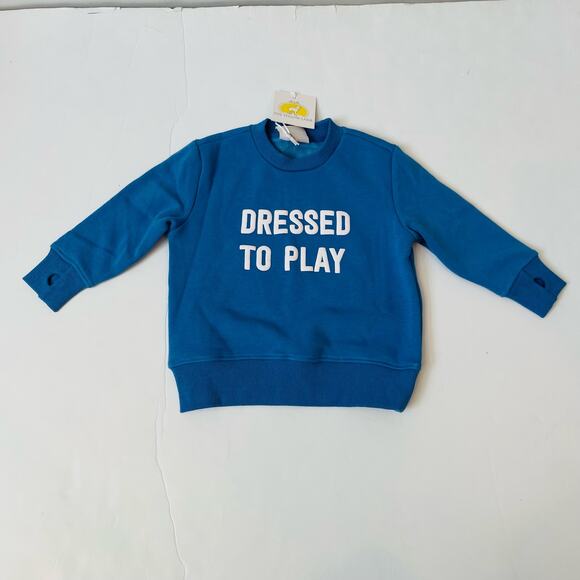 NWT The Yellow Lamb 2T Ballgame Blue Sweatsuit Set - Picture 2 of 5